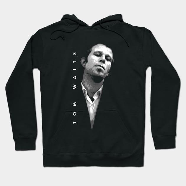 Tom Waits - Retro Hoodie by TheMarineBiologist